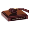 Rosewood Piano Finish Gavel and Sounding Block - Image 2