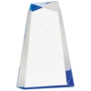 Blue Facet Wedge Acrylic