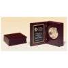 Hand Rubbed Mahogany Finish Book Clock, Diamond Spun Dial, 3 Hand Movement - Image 2