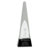 Clear Crystal 3D Golf Spire on Black Pedestal Base - Image 2
