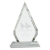 Crystal Diamond on Clear Pedestal Base