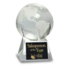 Crystal Globe on Clear Base