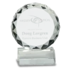 Round Facet Crystal on Black Pedestal Base - Image 2
