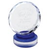 Round Facet Crystal on Blue & Clear Round Base - Image 2