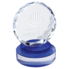 Round Facet Crystal on Blue & Clear Round Base - Image 3