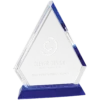 Crystal Diamond on Blue Pedestal Base