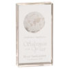 Clear Crystal Rectangle with Globe Etching