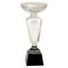 Clear Crystal Cup with Black Pedestal Base