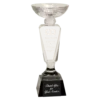 Clear Crystal Cup with Black Pedestal Base - Image 2