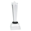 Crystal Rising Star with Clear Base