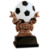 Soccer Ribbon Resin