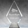 Crystal Diamond On Chrome Stand