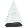 Jade Triangle Acrylic with Black Base