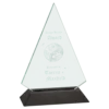 Jade Triangle Acrylic with Black Base - Image 2