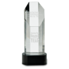 Crystal Octagon Slant-Top Tower on Black Crystal Base - Image 2