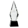 Crystal Faceted Obelisk on a Black Crystal Base - Image 2