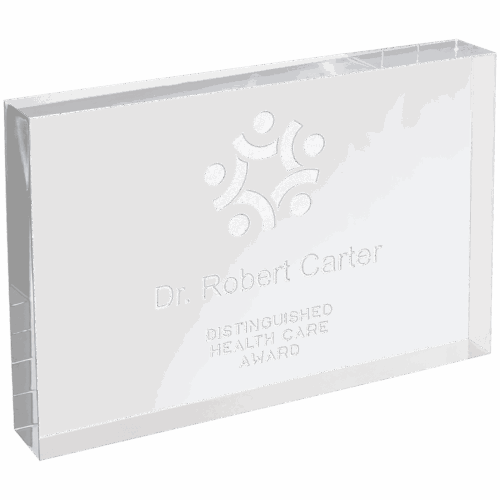 Clear Rectangle Square Cut Acrylic - Image 2