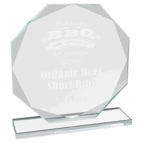 Premier Clear Octagon Glass Award - Image 3