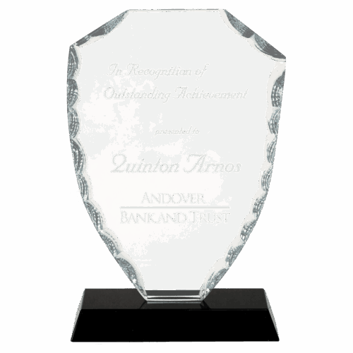 Premier Shield Facet Glass Award