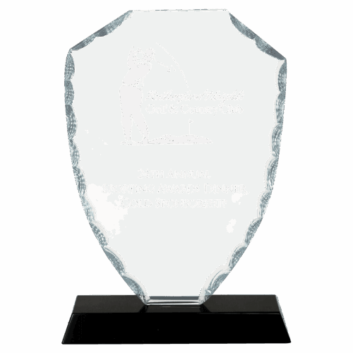 Premier Shield Facet Glass Award - Image 2
