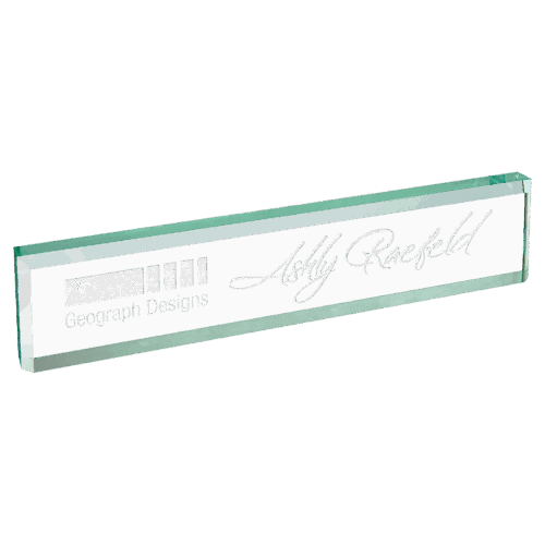 Jade 10" Glass Desk Wedge - Image 2
