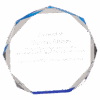 Blue Octagon Acrylic