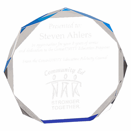Blue Octagon Acrylic - Image 3