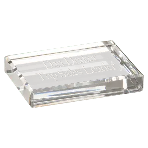 Crystal Rectangle Paperweight