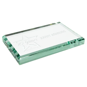 Jade Glass Paperweight