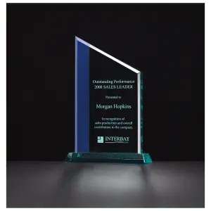 Zenith Series Jade Acrylic with Blue Highlights